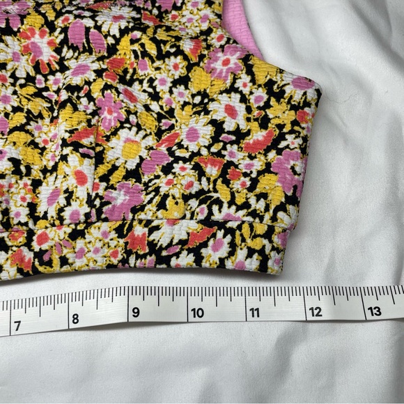 Marysia Pink and Black Floral Reversible Bikini Scalloped - Picture 12 of 15